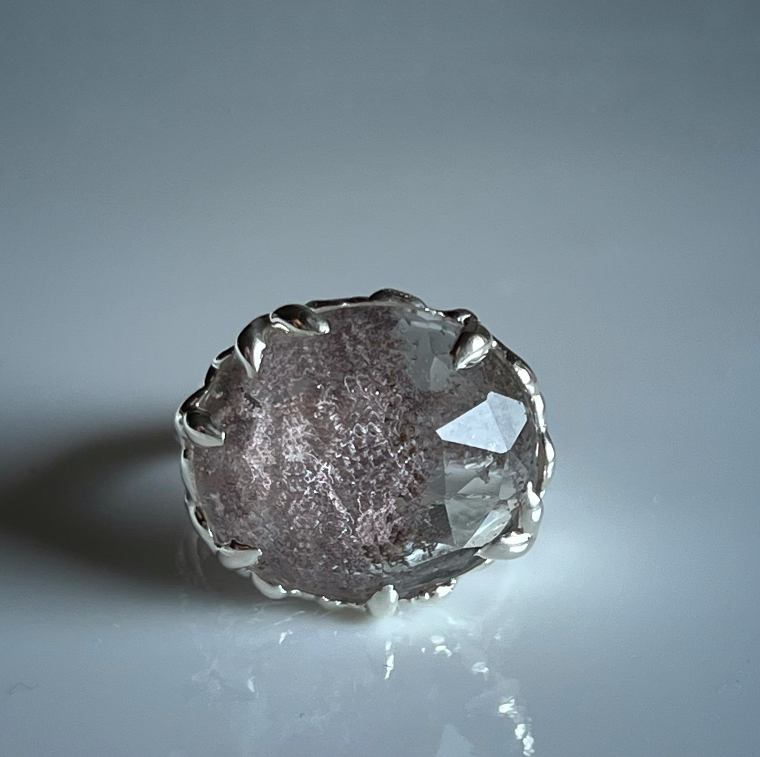 桜ガーデンクォーツ   リング/sv925