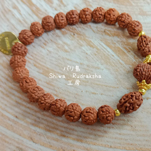 獅子座ルドラクシャ】3面＆12面☆ルドラクシャブレスレット