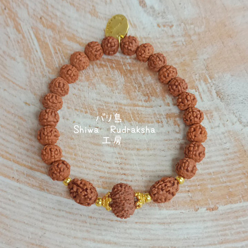 獅子座ルドラクシャ】3面＆12面☆ルドラクシャブレスレット