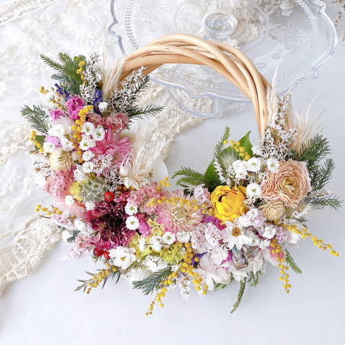 小ぶり♪春色ハーフリース⋆︎* 小ぶり♪春色ハーフリース⋆︎*