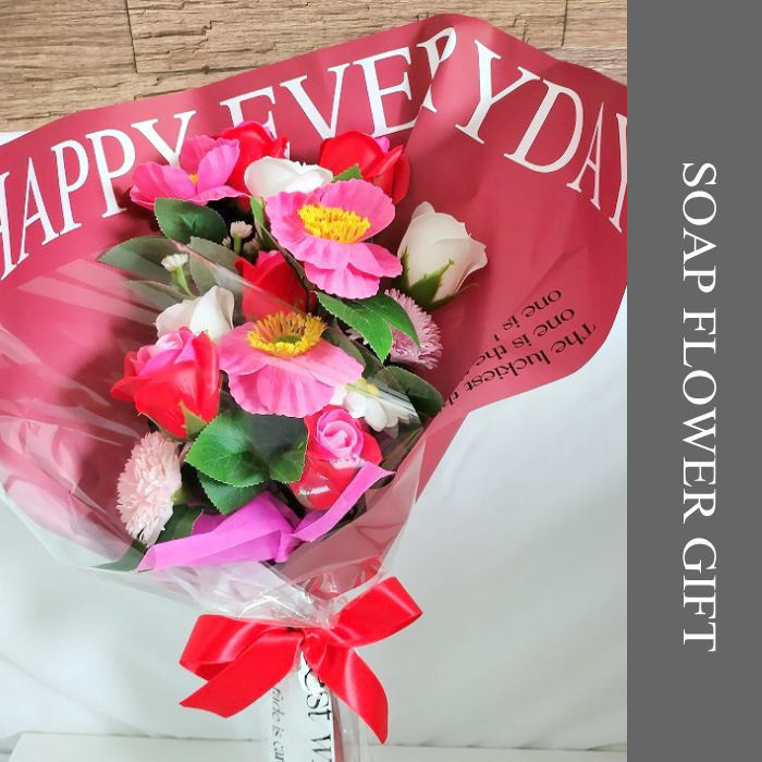 ソープフラワー 花束 15本 フラワーギフト GIFT FOR YOU ギフトフォーユー