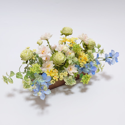 花壇風アーティフィシャルフラワーアレンジメント アートフラワー 海月