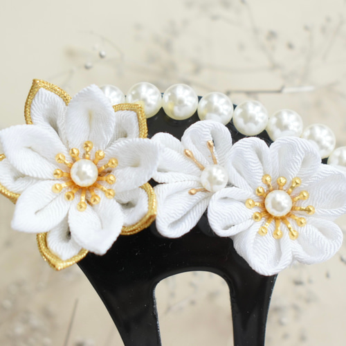 かんざし 簪 つまみ細工 金蘭 桜 フォーマル ゴールド 母の日 かんざし 簪 つまみ細工 金蘭 桜 フォーマル ゴールド 母の日