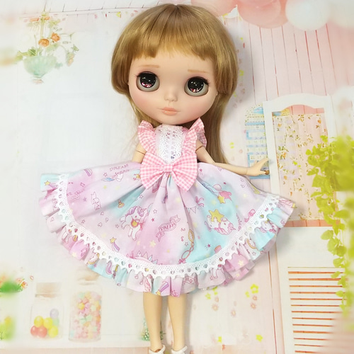 送料無料】22cm ゆめいろワンピース (ピンク)リカちゃん