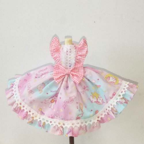 送料無料】22cm ゆめいろワンピース (ピンク)リカちゃん ブライス