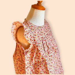 お花畑にいるみたい！フランス製子供服 ！春夏ワンピース・ローブフルール/100サイズ/ギフトにも♬ 5枚目の画像