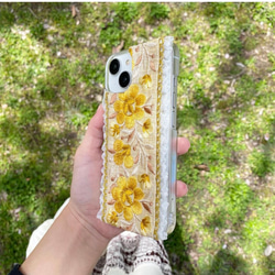 ＼一気に写真映え／一度見たら虜になる！インド刺繍リボンのスマホケース【TORICO】iPhone　全機種対応　多機種対応 2枚目の画像