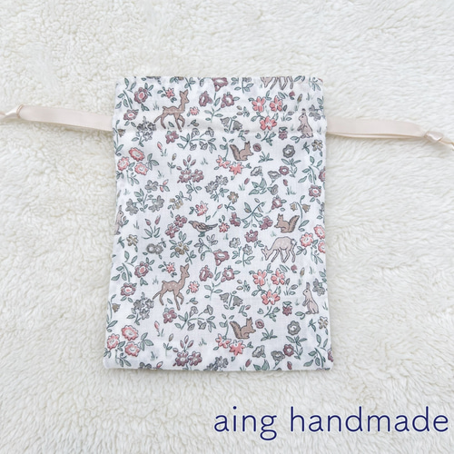 リバティ】ミニ巾着袋 あめちゃん巾着 小物入れ メドウテイルズ C&S 8