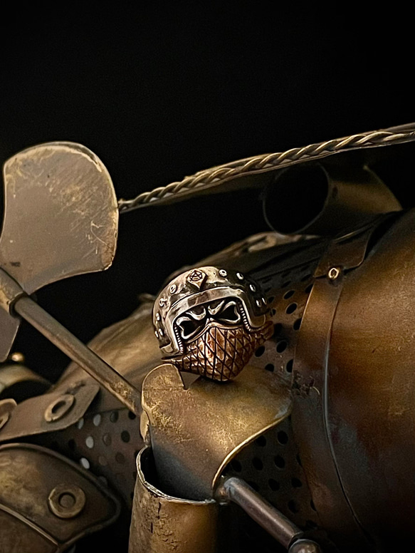 【搖滾龐克系列】騎士Knight  925純銀 戒指 第1張的照片