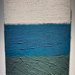 アートパネル　アクリル画　海　キャンバス　（trico_blue sea 01） 3枚目の画像