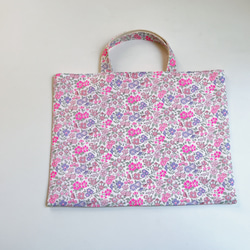 レッスンバッグ♡リバティ柄♡名入れ・イニシャル刺繍可♡レッスン