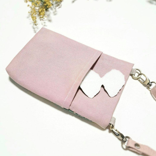 専用です！ミナペルホネンスマイルフラワー pink beigeハンドメイド smile flower pink beige ミナペルホネン ミニ財布 mina