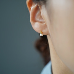 [Silver925] 淡水珍珠混合雙迷你耳環 3 (TM-E270,TM-E271) 第2張的照片