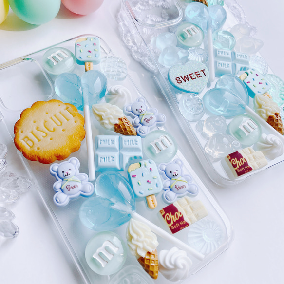 CANDY POP  ice mint  お菓子のiPhoneケース　フェイクスイーツ 5枚目の画像