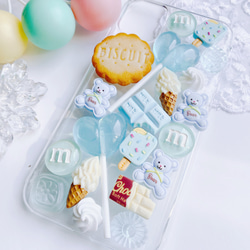 CANDY POP  ice mint  お菓子のiPhoneケース　フェイクスイーツ 2枚目の画像