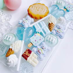 CANDY POP  ice mint  お菓子のiPhoneケース　フェイクスイーツ 4枚目の画像