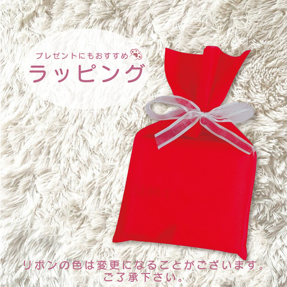 うちの子ハンカチ ミニタオル  写真 名入れ 2枚セット 20×20cm ギンガムチェック ペット 犬 猫 今治タオル 9枚目の画像