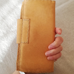 【vintage】simple wallet　ナチュラル　ピッグスキンレザー 10枚目の画像