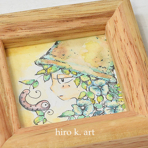 ミニ原画 * 鉢植えの子* イラスト hiro k. 通販 15667072｜Creema