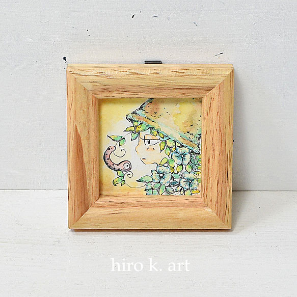ミニ原画 * 鉢植えの子* イラスト hiro k. 通販 15667072｜Creema
