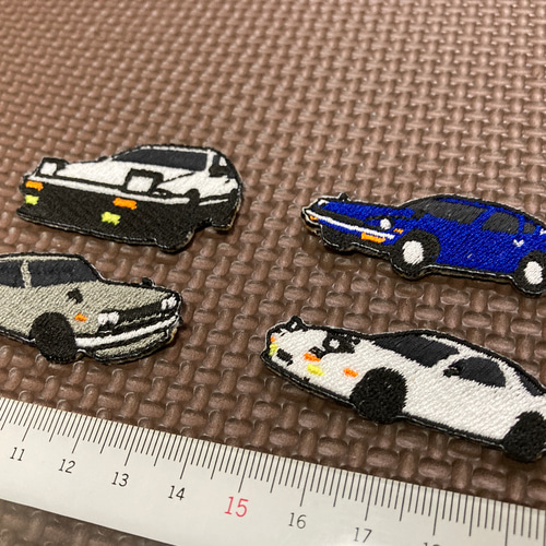 あの頃の名車刺繍ワッペンセット【アイロン接着タイプ】 ワッペン