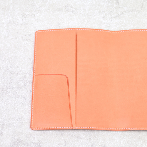 三つ折りほぼ日手帳カバー A6サイズ イタリアンレザー ローズ 手帳