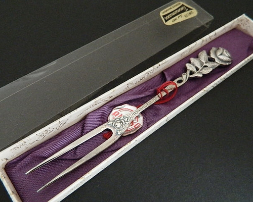 ドイツ Hildesheimer Rose 薔薇のピクルスフォーク ヒルデスハイム