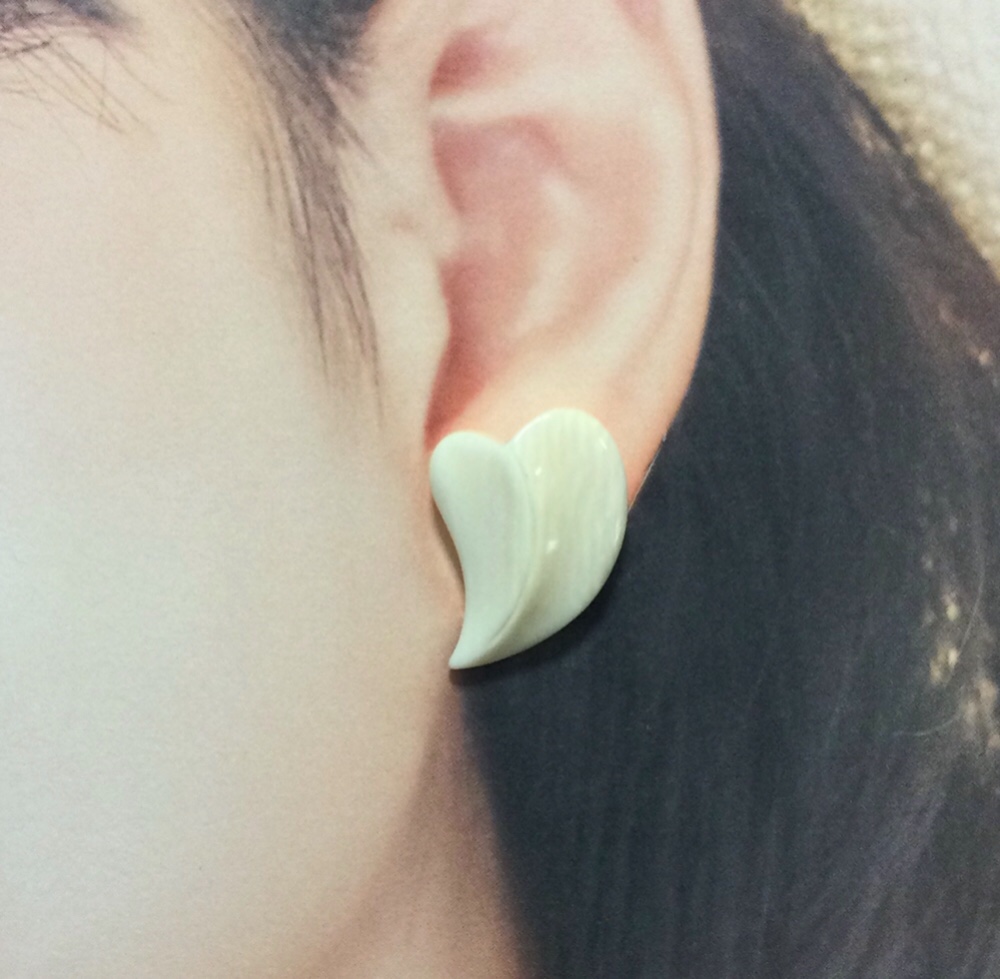 本象牙　イヤリング　M-45