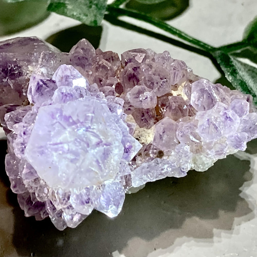 レインボー✨ ファントム カクタスアメジスト サボテン水晶 クラスター