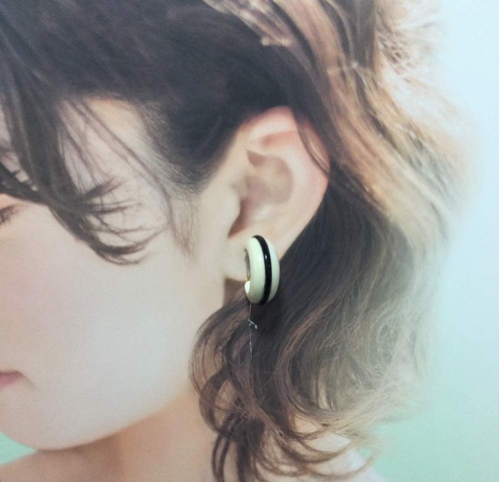 本象牙＆鼈甲　イヤリング　MY-15