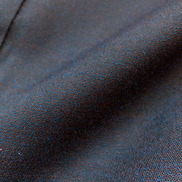着物リメイク 男性羽織  ハーフ 紺 単衣 和装 作務衣羽織 カーディガン メンズ 無地 フリーサイズ  （5328） 10枚目の画像