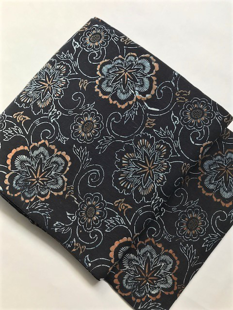 古布朱入り唐草模様の名古屋帯　【送料無料】【SALE中 20%OFF】