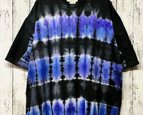 タイダイ Tシャツ ブルー　サイズ48 a068c25db2327c0758474aa6a4bad1