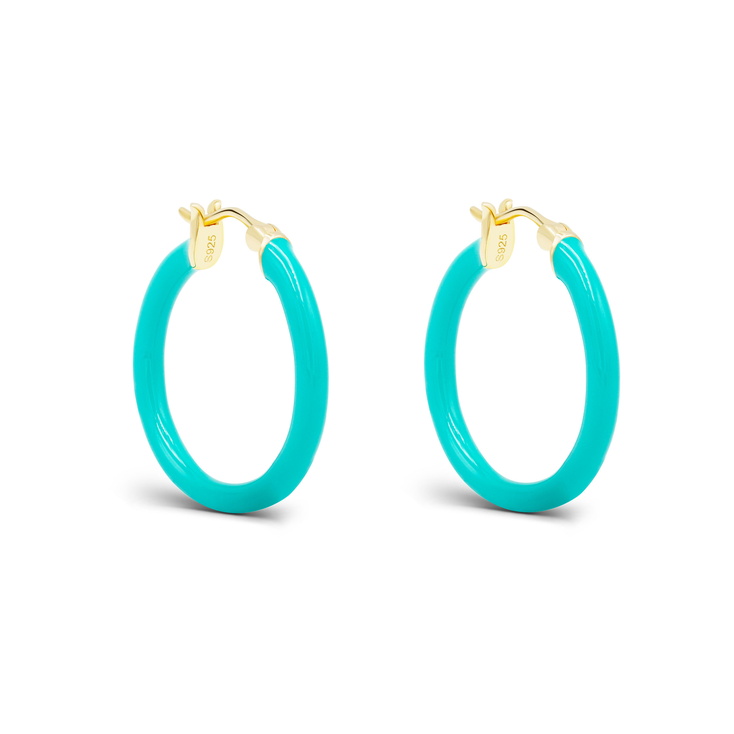 キャンデーカラーエナメル焼きフープピアスM 230328-009