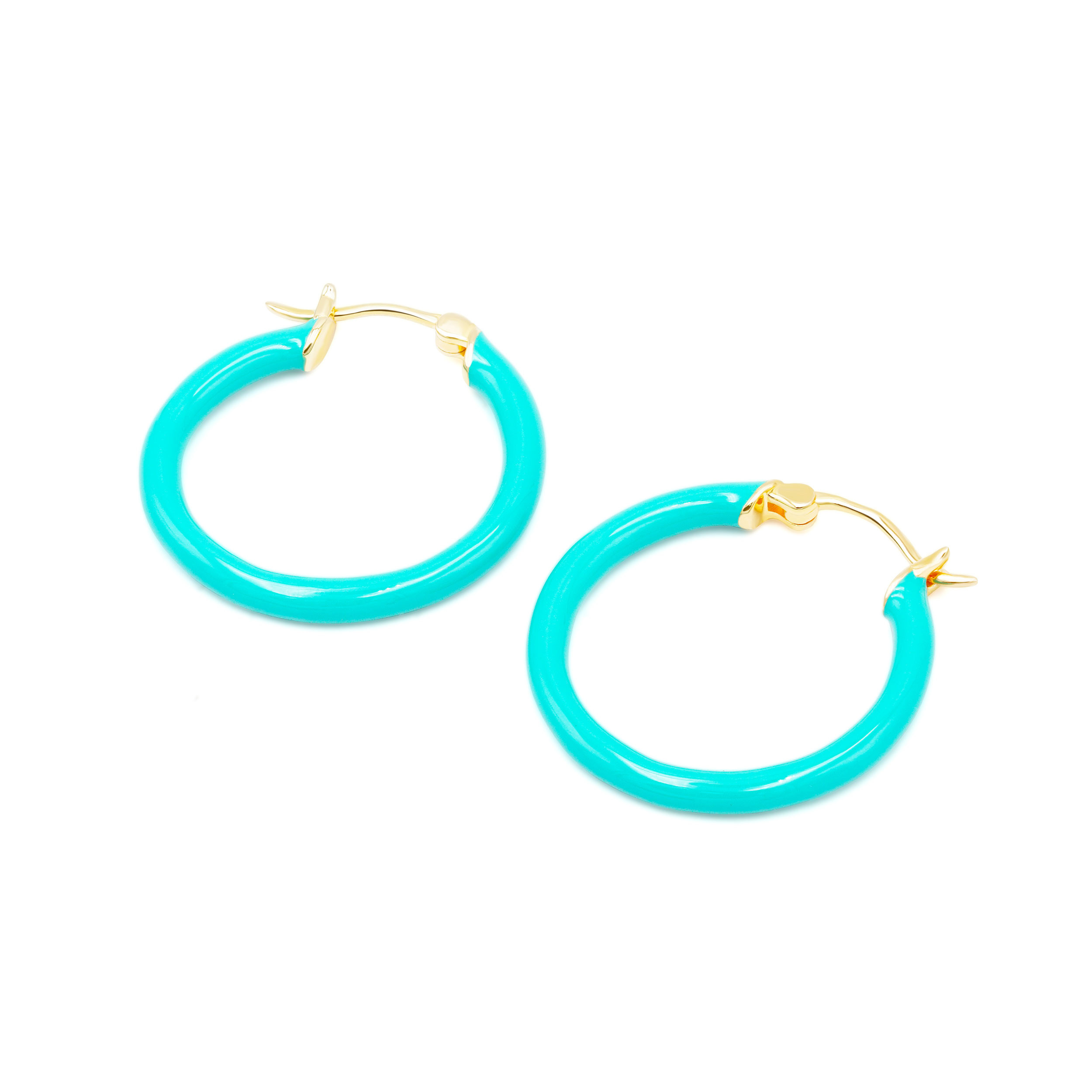 キャンデーカラーエナメル焼きフープピアスM 230328-009