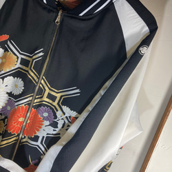 【川野様専用】オーダー品　着物リメイクスカジャン　留袖リメイク　リバーシブル　メンズLサイズ 6枚目の画像
