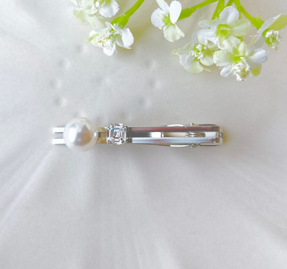 クリスタルパールの晴れの日ネクタイピン タイピン・カフス Sweet Cue