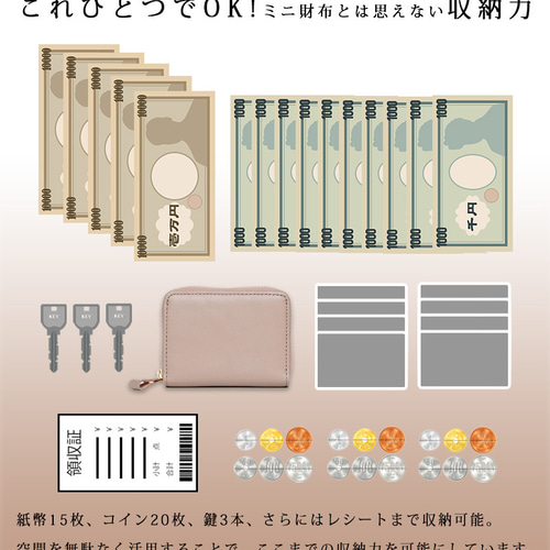 ⭐︎母の日⭐︎【SATTO】小さいのにお札が折れない！ラウンド型