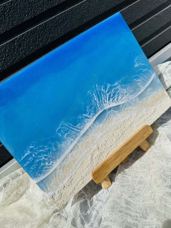 オーシャンアート レジンアート 部屋飾り 海 リゾート アートパネル