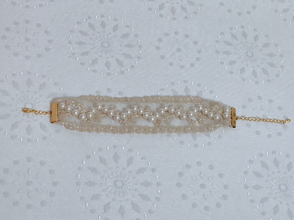 ribbon lace bracelet 7枚目の画像