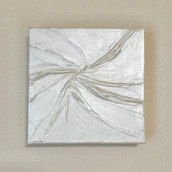 Shine(Platinum White)抽象画 (20Cubic)/北欧/モダン/ホワイト/白/インテリア/絵画 3枚目の画像