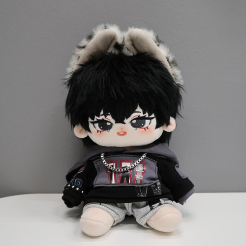 20cmヒョウ柄の耳 ぬいぐるみ / 尻尾のついた/ キュート