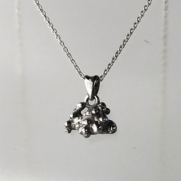 【つぶつぶ症候群】 ちびきみわるかわいい ペンダントトップ シルバー ごめんなさいチェーンは別売り