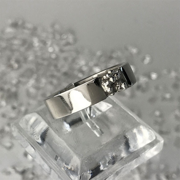 【つぶつぶ症候群】13号リング きみわるかわいい  シルバー