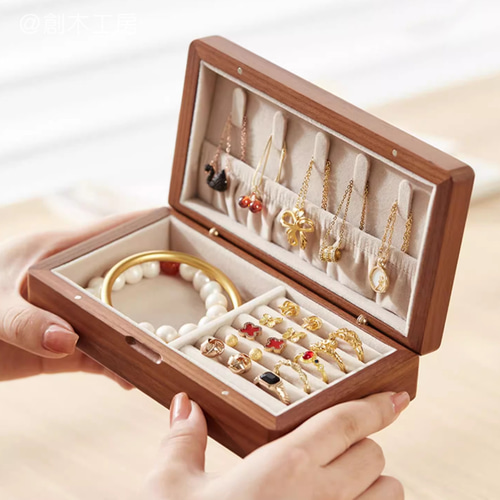 130H05 ジュエリーBOX アクセサリー収納ケース 指輪 ネックレス