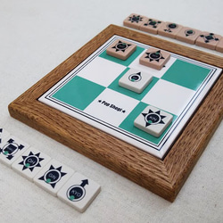 Pop-shogi　ポップ将棋　タイル製ボード　ウッドフレーム仕様 1枚目の画像