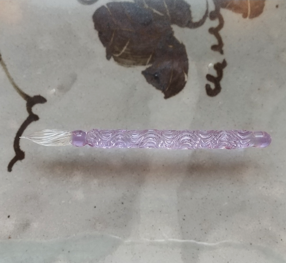 ガラスペン「紫雲（しうん）」　ガラス製スポイト付属（約1ｍｌ） 8,580円