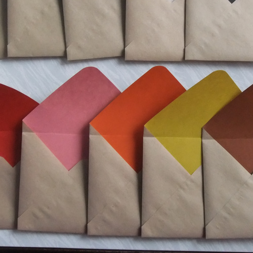 B186】ミニ封筒・10枚（メッセージカード付） 封筒・便せん