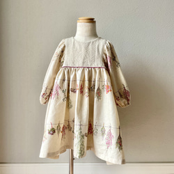 puffed sleeves dress／mOmen-t・swag／ワンピース 1枚目の画像