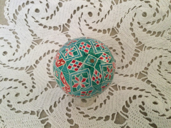 イースターエッグ(PYSANKY)  本物の卵です(๑˃̵ᴗ˂̵) 5枚目の画像